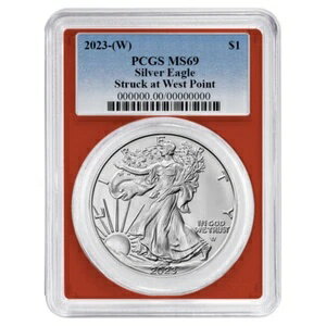 2023年 (W) 1ドル 1オンス アメリカンシルバーイーグル PCGS MS69 ブルーラベル レッドフレーム