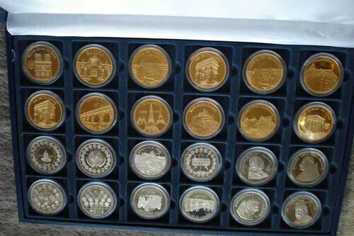 * レアメダル* 66 フランス クラブ フランセ ドゥ ラ モネ コレクション メダル 24 枚 (箱入り)