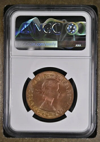 1964年オーストラリア ペニー・ドット・アフター・ペニーコイン - NGC MS 66 BN - 美しい色調