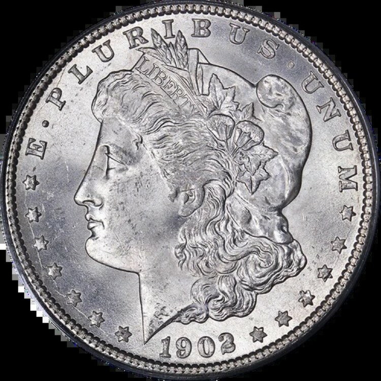 1902-O モルガン銀貨 OGH 