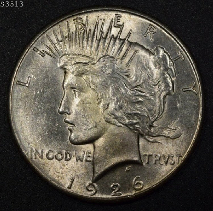 1926年ピースダラー「CH BU」*1点目以降送料無料*