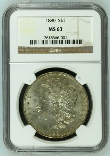 ƹ1880ǯ륬ɥ롢եǥե NGC MS 63