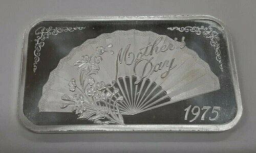 マディソンミント 1トロイオンス .999 シルバーバー - 母の日 1975 SB156