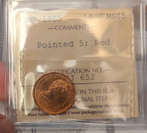 1985年式ポインテッド5 ICCS MS65 レッド