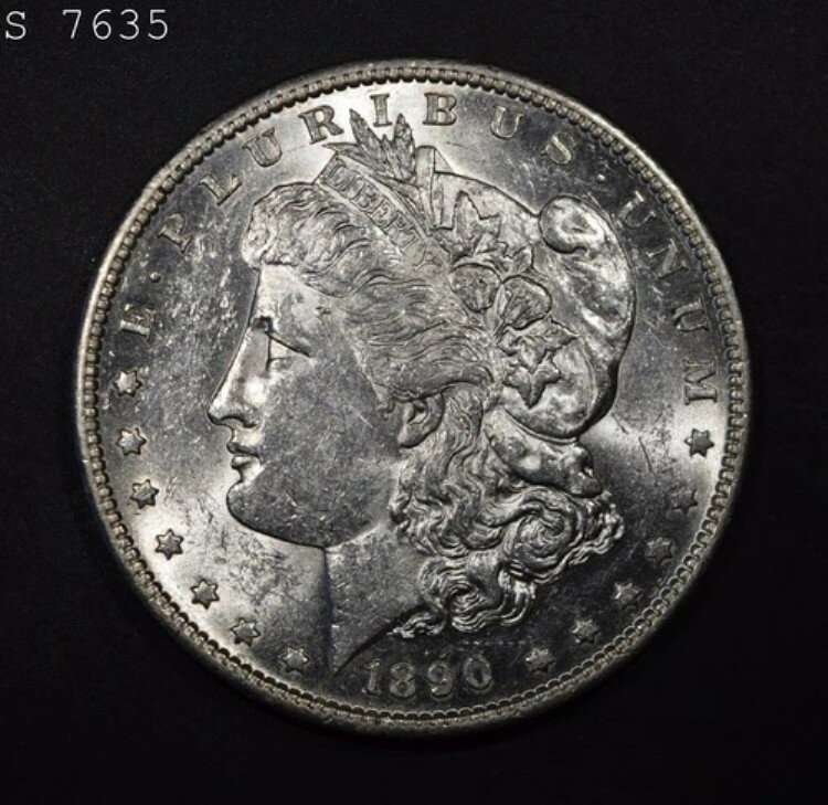 1890-S モルガン銀貨「BU」*2点目以降は送料無料*