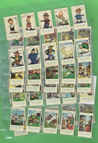 #GG1. オーストラリアのホードリーズチョコレートの希少なゴールドカップミステリーカード60枚中59枚