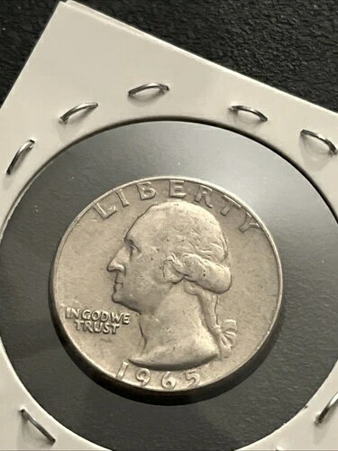 希少!! 1965年製クォーターコイン。