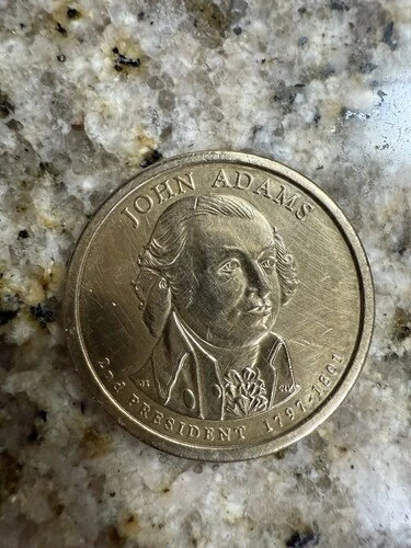 ジョン・アダムス 希少 大統領 1 ドル コイン 2007 D - 1797-1801 第 2 代大統領
