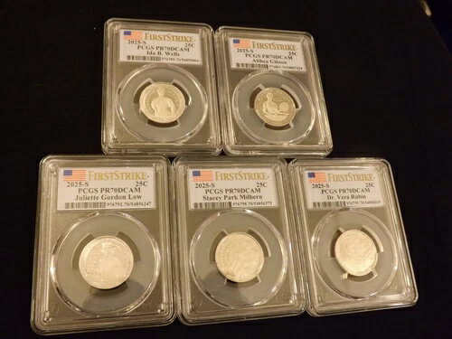 2025-S 25 C 5枚入りクォーターコイン