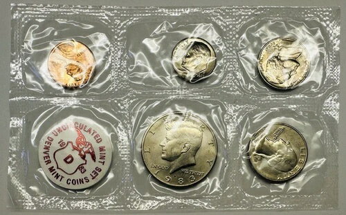 1983年 D 未流通ミントセット、Coins Magazine & Numismatic News 向けパッケージ