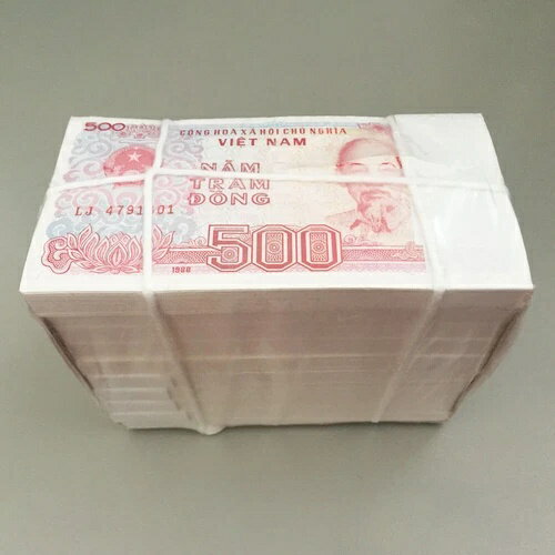 ベトナム 500ドン × 1000枚 1988年 P-101 ホーチミンレンガ UNC 未使用