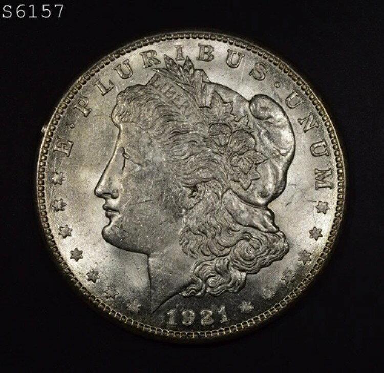 1921-S モーガン銀貨「Very Choice BU」*2点目以降は送料無料*