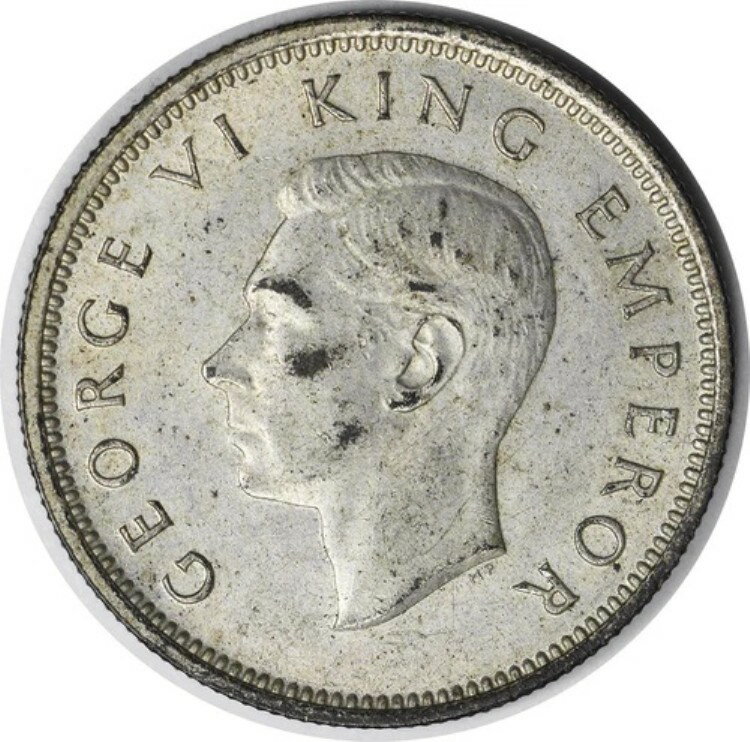 1942年 ニュージーランド 1シリング KM9 AU スライダー 未認定 #146