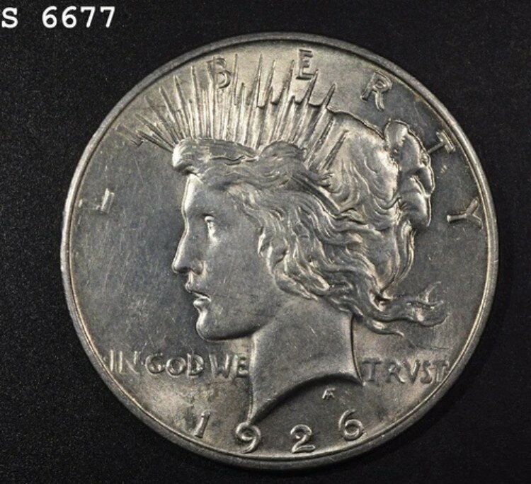 1926-D ピースダラー "CH BU" *1点目以降は送料無料*