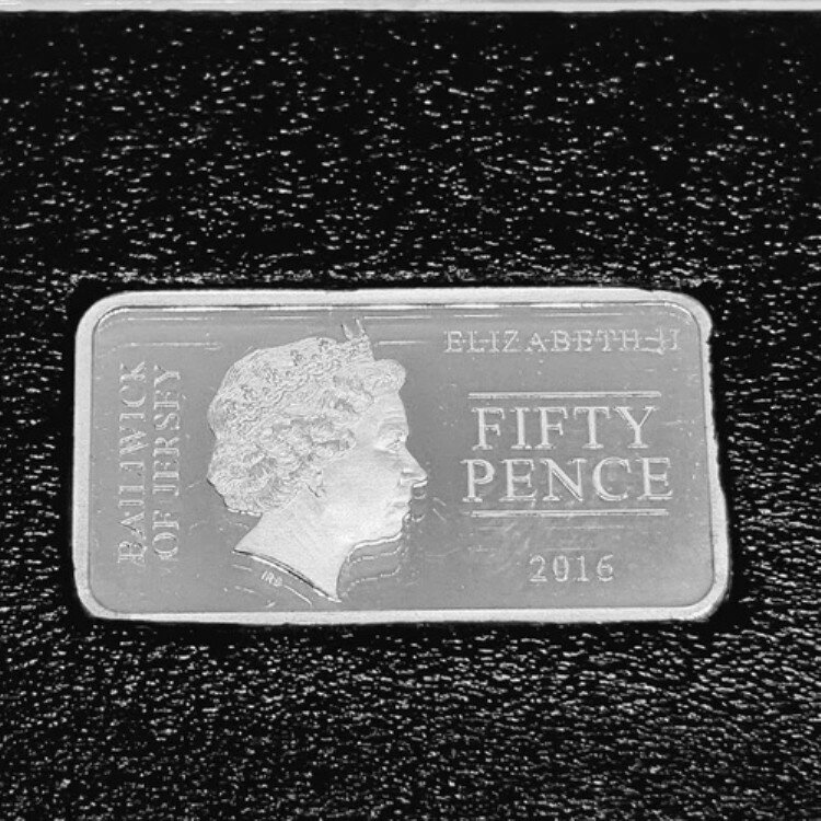 非常に希少な、史上初のイギリス諸島ヘイスティングスの戦いの長方形50ペンスコインバー（2016年）