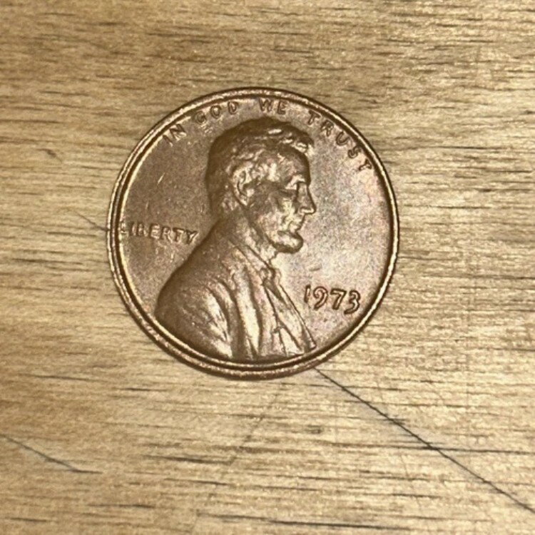 希少?1973年 ミントマークなし リンカーン ペニー?エラー?ダブルダイ ?3.1グラム