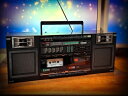 SANSUI CP-55W ??RaRe?? ヴィンテージステレオダブルカセットラジカセ