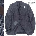 エルメネジルド ゼニア メンズ Lサイズ 670,000 スペシャルシルク100% レザー装飾 バードシー