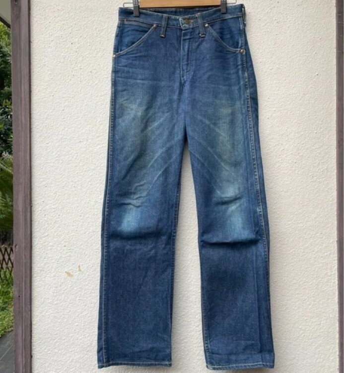 ヴィンテージ ラングラー 11MWZ 64 モデル、W29 L33、ブルーベル、レアデニム