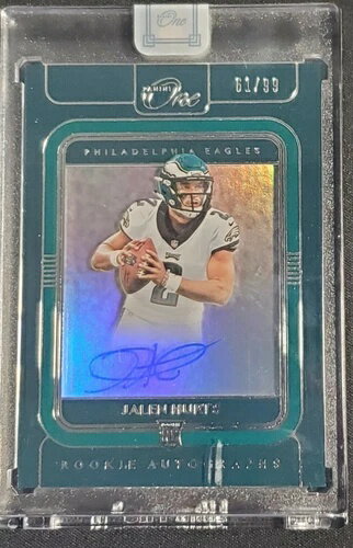 2020年 パニーニ ワン フットボール ジェイレン・ハーツ 縦型オート シャドーボックス RC レア