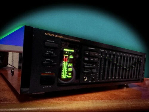 ONKYO INTEGRA EQ-540 ??RaRe?? ヴィンテージ ステレオ グラフィックイコライザー ウッドサイドパネル