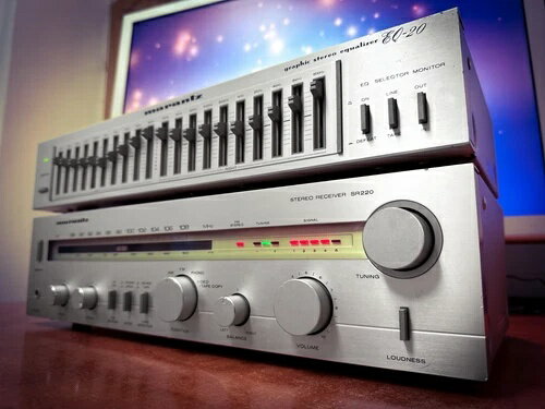 MARANTZ SR-220 EQ-20 ??RaRe?? ビンテージステレオレシーバー + グラフィックイコライザーセットアップ