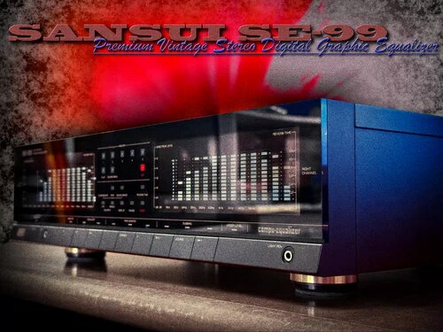SANSUI SE-99 ??RaRe?? 開封済み フラッグシップ ビンテージ ステレオ グラフィックイコライザー
