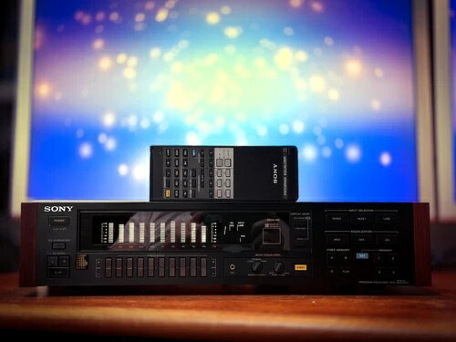 ソニー SEQ-333ES ??RaRe?? プレミアム ES ステレオ グラフィックイコライザー ウッドサイドパネル
