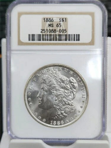 1886年 モルガン銀貨 NGC MS65(3)