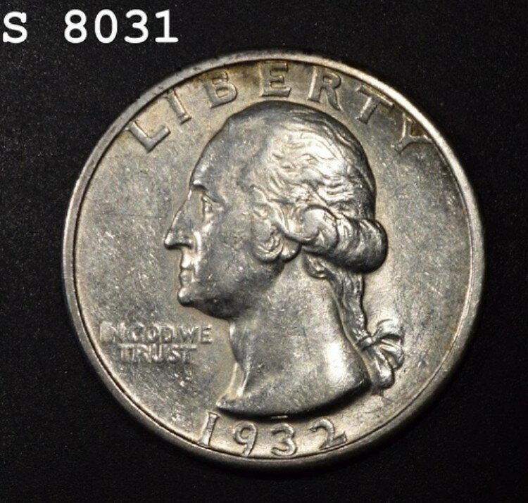 1932-S ワシントン クォーター "AU+" *2点目以降は送料無料*