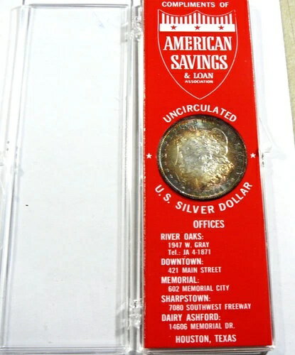 1884年 O アメリカ貯蓄貸付組合モルガン銀貨 両面に良好な色調