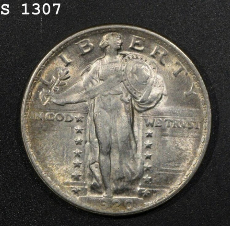 1920年製 スタンディングリバティクォーター「VCH BU」*1点目以降送料無料*