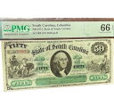 1872年 50ドル サウスカロライナ州債 PMG 66 GEM 未開封。eBay最安値