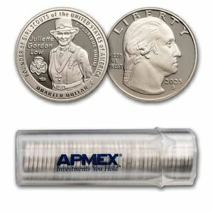 2025-S ジュリエット・ゴードン ロー レディース クォーター ジェムプルーフ 40枚入りコインロール