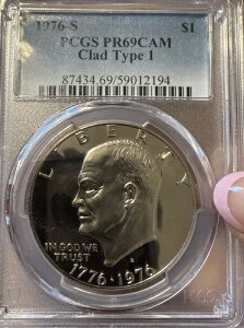 1776-1976 S $1 アイゼンハワー200周年記念 自由の鐘/ムーン タイプ1 *希少*