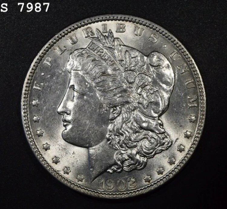 1902年 モルガン銀貨「CH BU」 *1点目以降は送料無料*