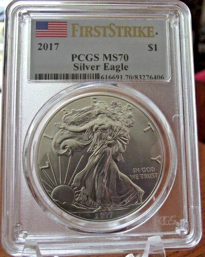 2017 PCGS MS- MS70 P $1 ߥȥꥫ 1 ե󥷥С եȥȥ饤