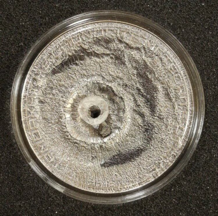 2016年 クック島 スターダスト・オブ・ザ・ユニバース タムダクト・ストライク 1/2オンス 999 シルバー ボックス付き COA