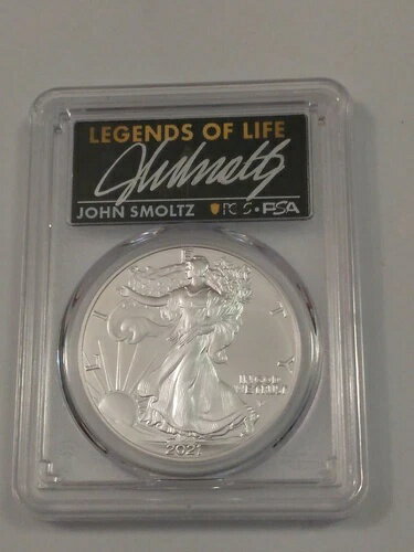 2021 ASE $1 タイプ2 PCGS PSA MS70 レジェンド・オブ・ライフ ジョン・スモルツ アトランタ・ブレーブス HOF