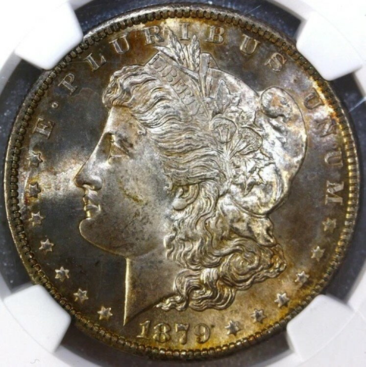 1879-S 1ドルモルガン銀貨 NGC MS65