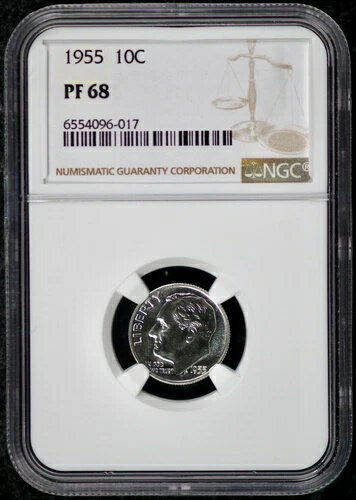 1955年フィラデルフィア造幣局10セン