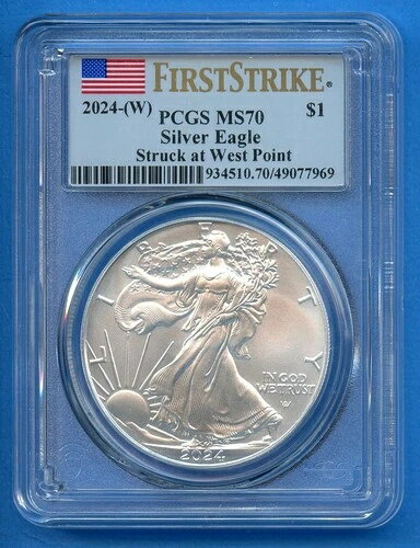 2024 W PCGS MS70 ASE 1オンス アメリカン