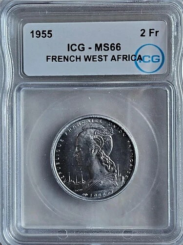 フランス領西アフリカ 2フラン 1955年 ICG MS 66