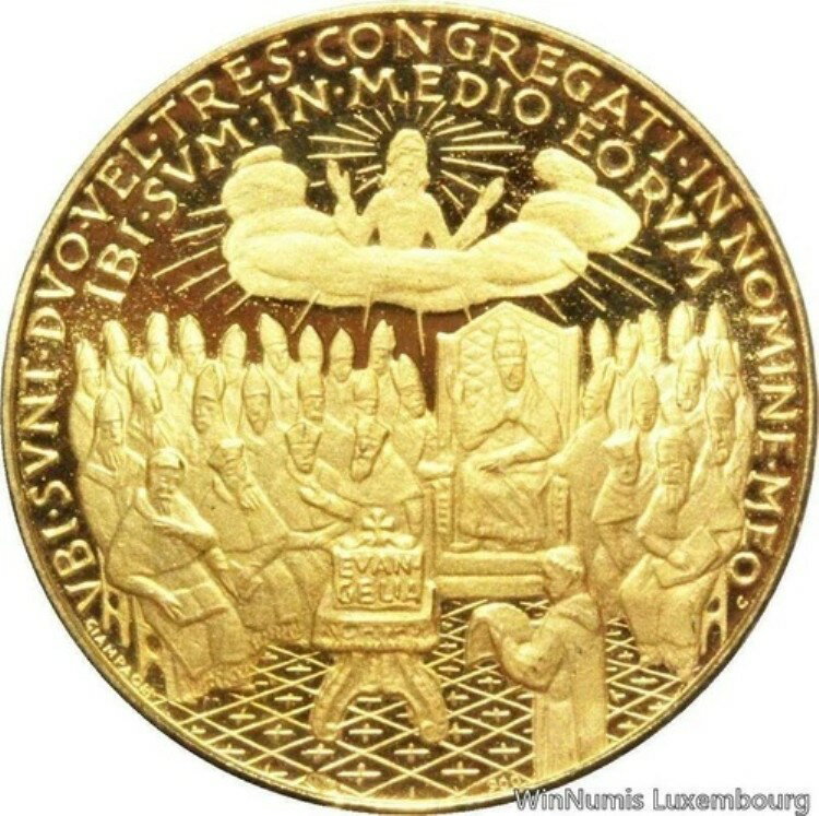 DC0265 希少メダル バチカン教皇 インノケンティウス3世 1198 1962 ゴールドプルーフ