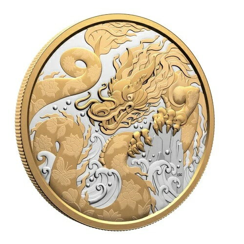 2025年カナダ 50ドル ウォータードラゴン 5オンス 純銀貨