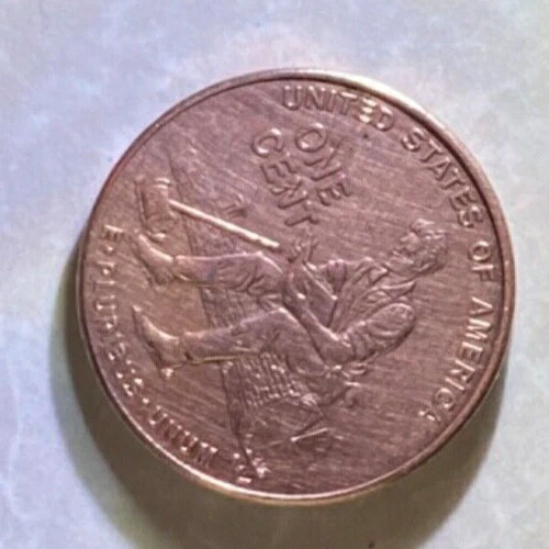 2009 D ペニー（1セント）素晴らしいコレクターズアイテム、非常にユニークなペニー(3)