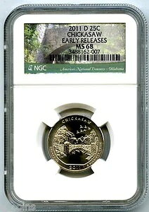 2011 D チカソー クォーター NGC MS68 未