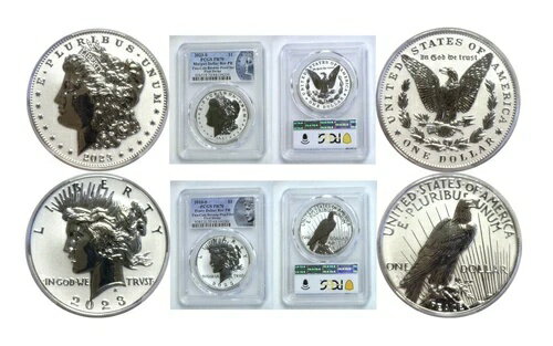 2023-S 1ドル銀貨2枚セット（リバース