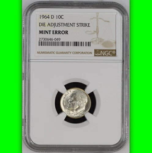 1964-D NGCテストピース $500-LIST ダイ調