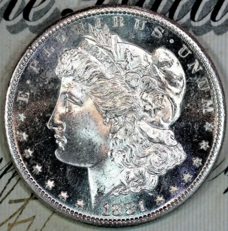 1881-S ウルトラDMPL SUPERB+ GEM BU MS MORGAN シルバードル コレクション DC9より